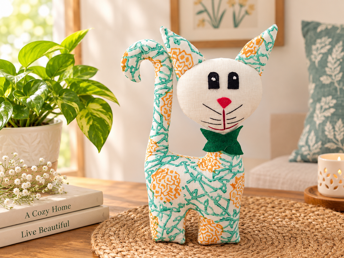 Cat- Hand Crafted Animal Toy